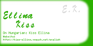 ellina kiss business card